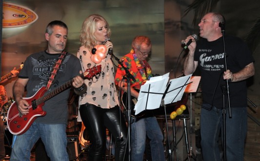 The Troubadours rockin’ out at this year’s AJAC party at Margaritaville in Niagara Falls on Tuesday, October 21st